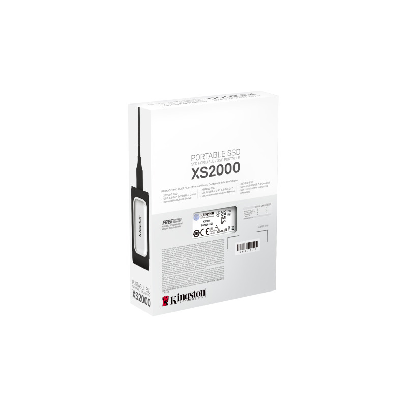 UNIDAD DE ESTADO SOLIDO KINGSTON EXTERNO XS2000 1TB USB 3.2 GEN 2X2 LECT.2.000/ESCRIT.2.000 MB/S CONECTOR TYPE-C SXS2000/1000G image 12