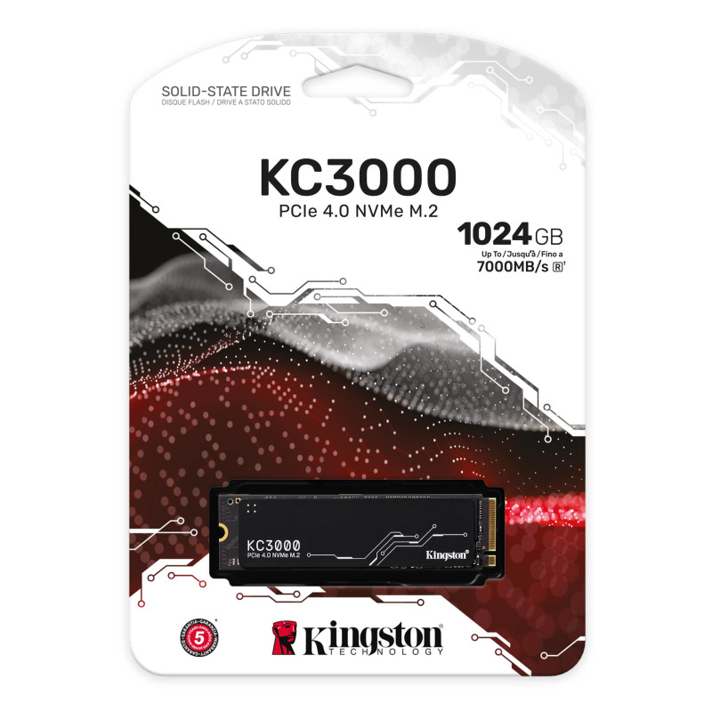 UNIDAD DE ESTADO SOLIDO KINGSTON INTERNO KC3000 1.024GB M.2 2280 NVME PCIE GEN 4X4 LECT.7000/ESCRIT.6000 MB/S PC/LAPTOP (SKC3000S/1024G) image 6