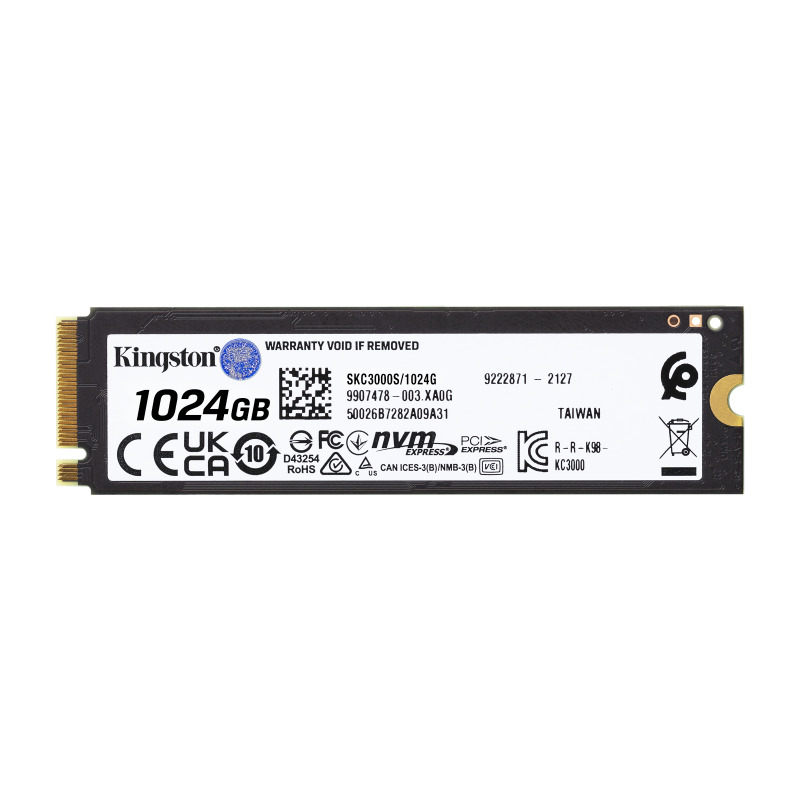 UNIDAD DE ESTADO SOLIDO KINGSTON INTERNO KC3000 1.024GB M.2 2280 NVME PCIE GEN 4X4 LECT.7000/ESCRIT.6000 MB/S PC/LAPTOP (SKC3000S/1024G) image 5