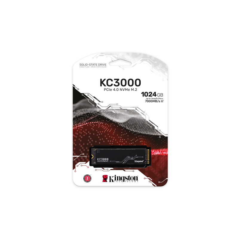 UNIDAD DE ESTADO SOLIDO KINGSTON INTERNO KC3000 1.024GB M.2 2280 NVME PCIE GEN 4X4 LECT.7000/ESCRIT.6000 MB/S PC/LAPTOP (SKC3000S/1024G) image 8