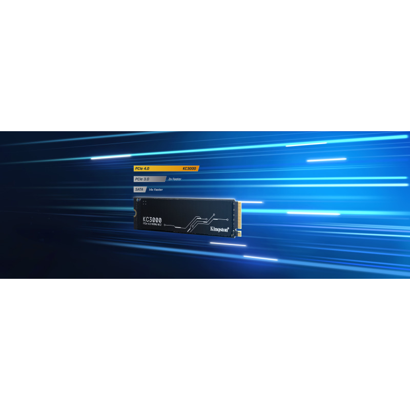 UNIDAD DE ESTADO SOLIDO KINGSTON INTERNO KC3000 1.024GB M.2 2280 NVME PCIE GEN 4X4 LECT.7000/ESCRIT.6000 MB/S PC/LAPTOP (SKC3000S/1024G) image 12