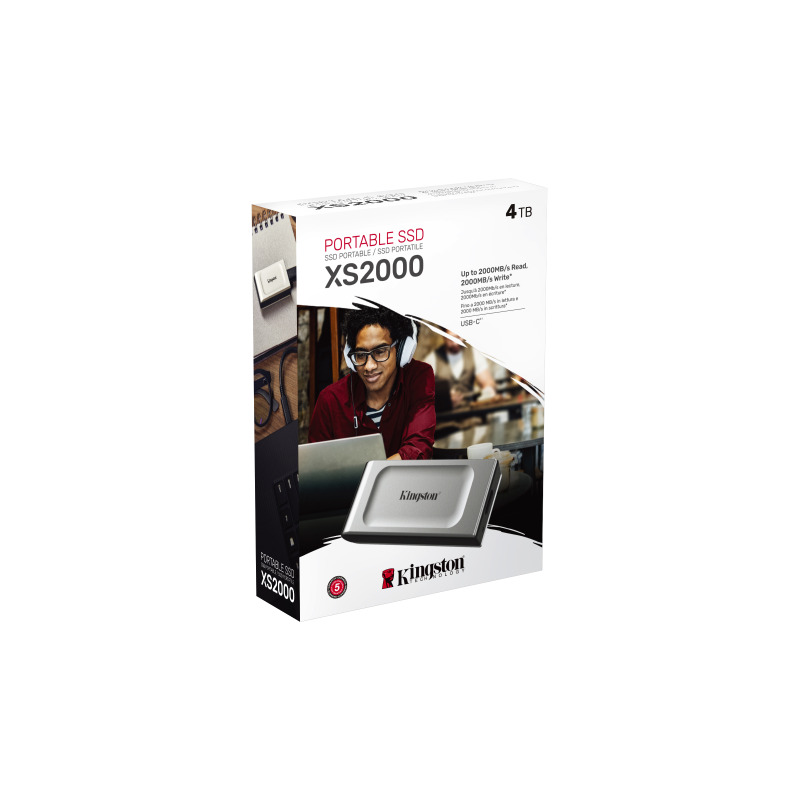UNIDAD DE ESTADO SOLIDO KINGSTON EXTERNO XS2000 4TB USB 3.2 GEN 2X2 LECT.2000/ESCRIT.2000 MB/S CONECTOR TYPE-C (SXS2000/4000G) image 10