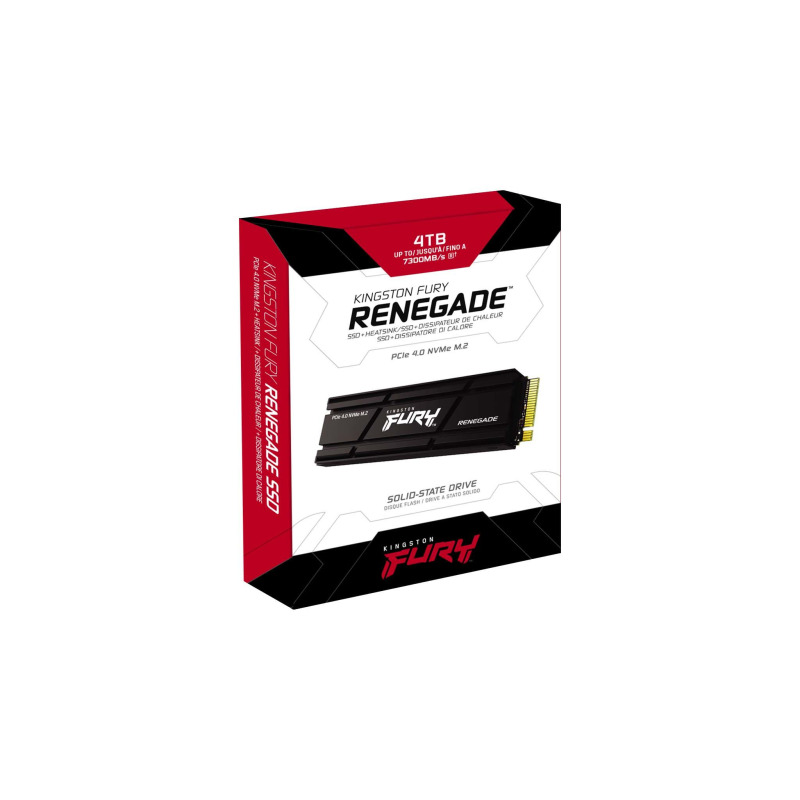 UNIDAD DE ESTADO SOLIDO KINGSTON FURY RENEGADE 4TB NVME PCLE 4.0 GEN4X4 LECT.7300/ESCRIT.7000MB/S DISIPADOR PC/LAPTOP (SFYRDK/4000G) image 5
