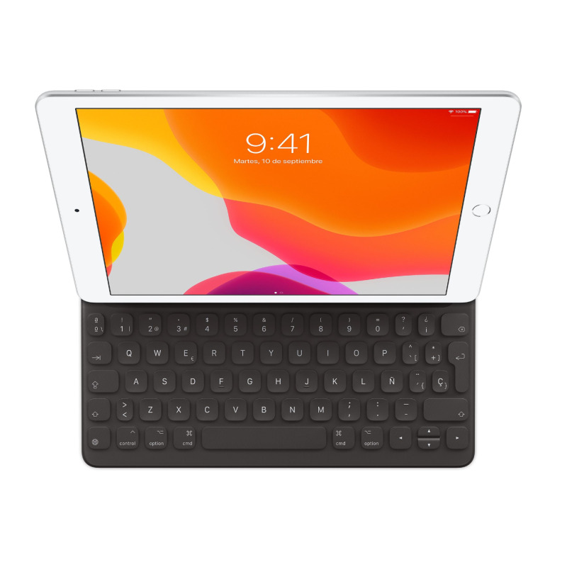 Apple MX3L2E/A teclado para dispositivos móviles Negro Smart Connector QWERTY Español