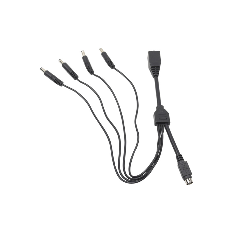 Cable con 5 Vías para Alimentar 4 Cámaras TURBOHD y DVR TURBOHD epcom / HIKVISION