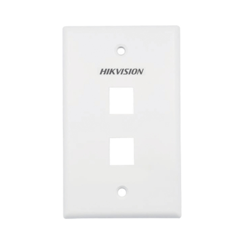 Placa de Pared Face Plate / 2 Puertos / Color Blanco / Caja con 20 Piezas / ABS