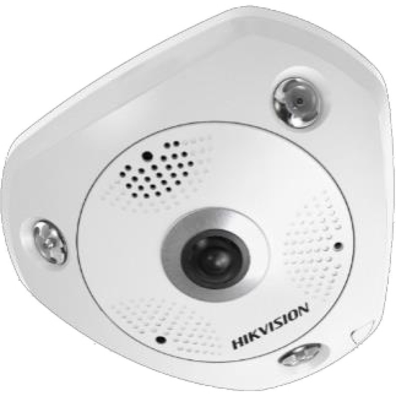 Fisheye IP 6 Megapixel / 180° - 360° / DEWARPING / WDR 120 dB / Uso en Interior / 15 mts IR / Entrada y Salida de Audio y Alarma / Múltiples Vistas  / MicroSD