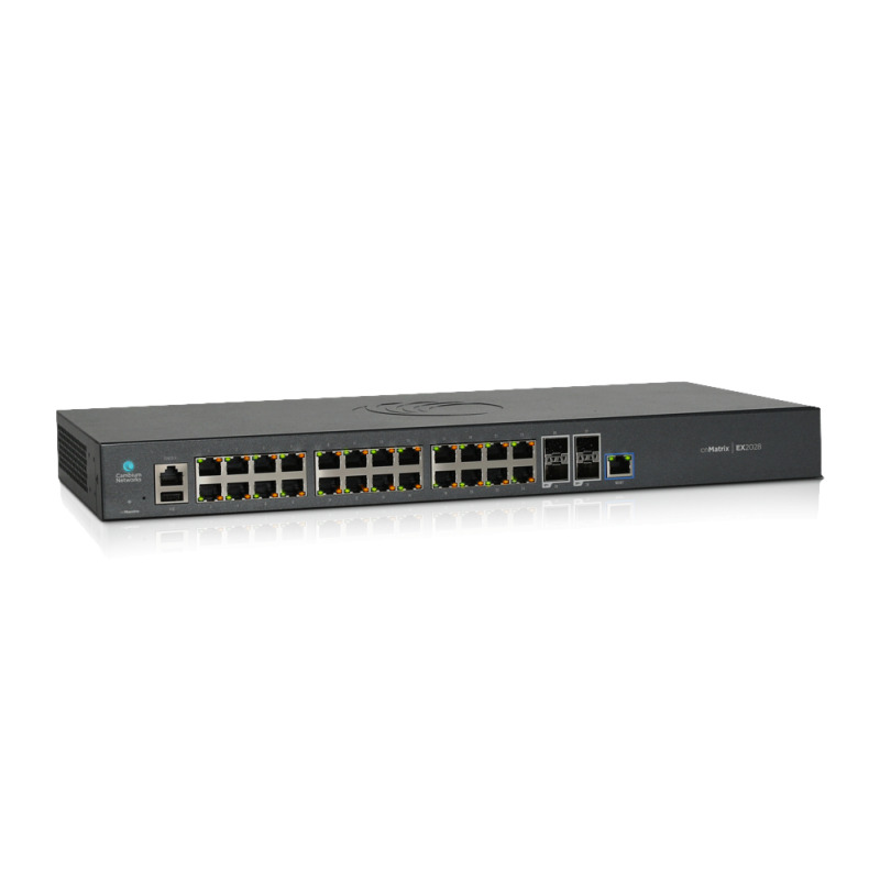 Switch cnMatrix EX2028 capa 3 de 28 puertos 24 Ethernet Gigabit 4 SFP administración desde la Nube MXEX2028XXAU