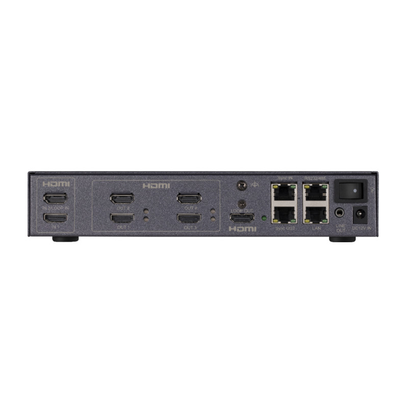 Controlador de Videowall 4K Administrable / 2 Entradas HDMI / 4 Salidas HDMI / Soporta Conexión en Cascada image 3