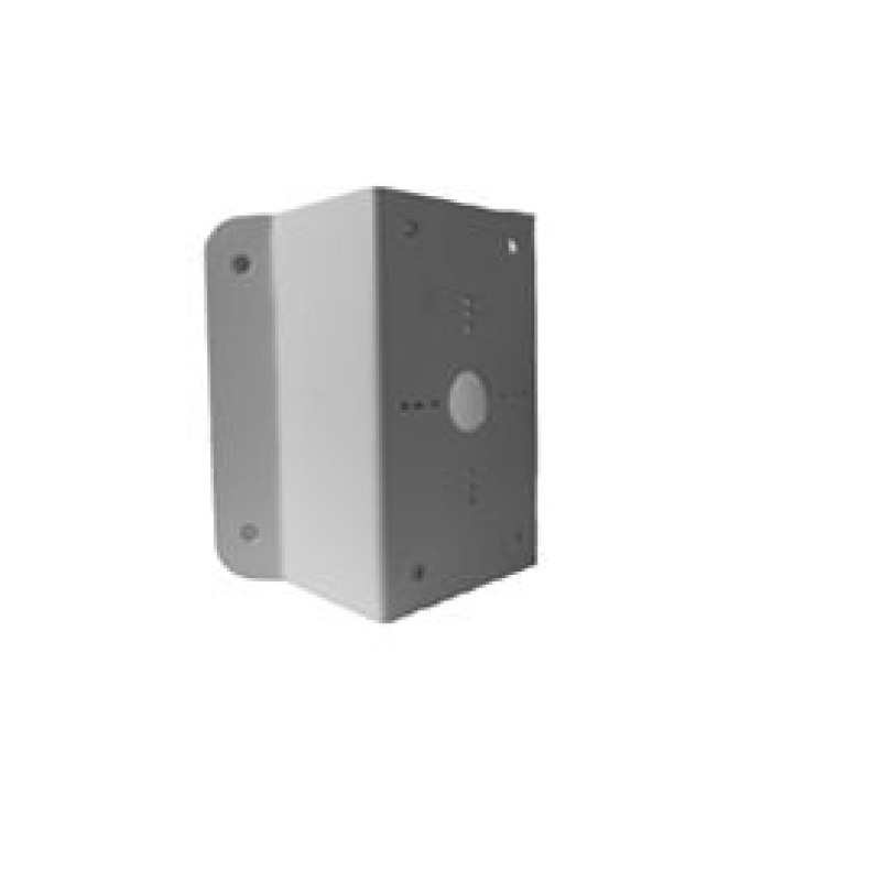 Montaje de Esquina para PTZ TURBOHD o IP / Uso en Exterior / Material de Acero de Carbono / Color Blanco