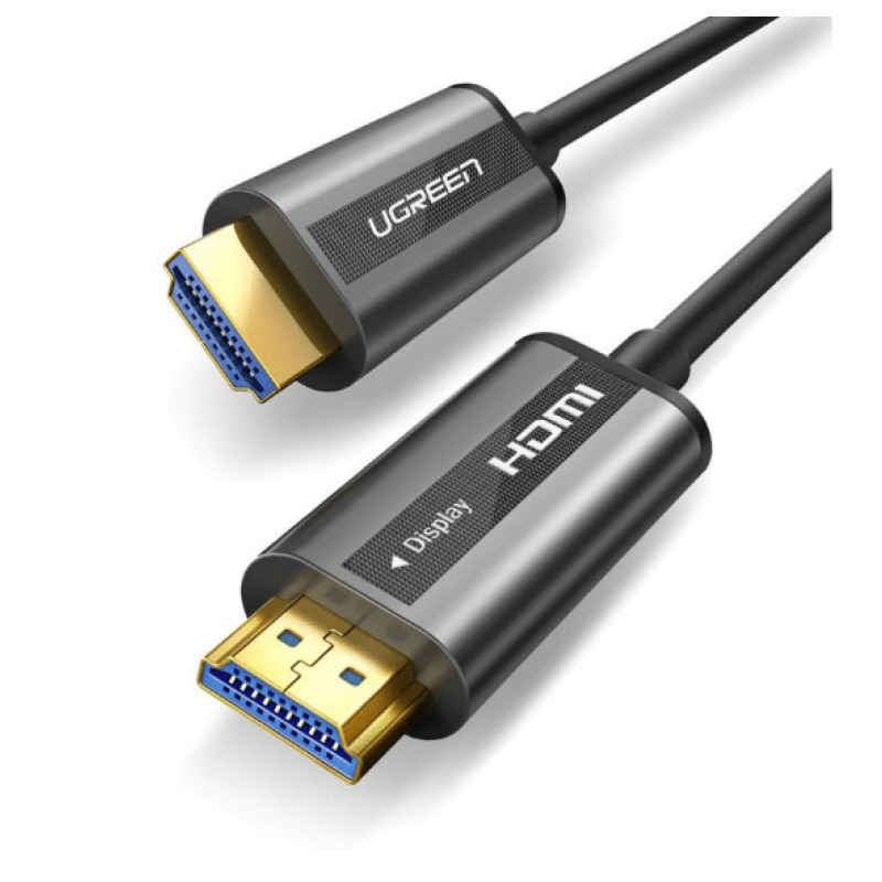Cable HDMI de 30 Metros por Fibra Óptica 4K60Hz | Fibra de 4 núcleos  Cobre estañado de 7 núcleos | Compatible con HDMI 20 | Alta velocidad 18 Gbps | 3D | HDR | Carcasa de  Zinc | Premium | 2 Años de Garantía