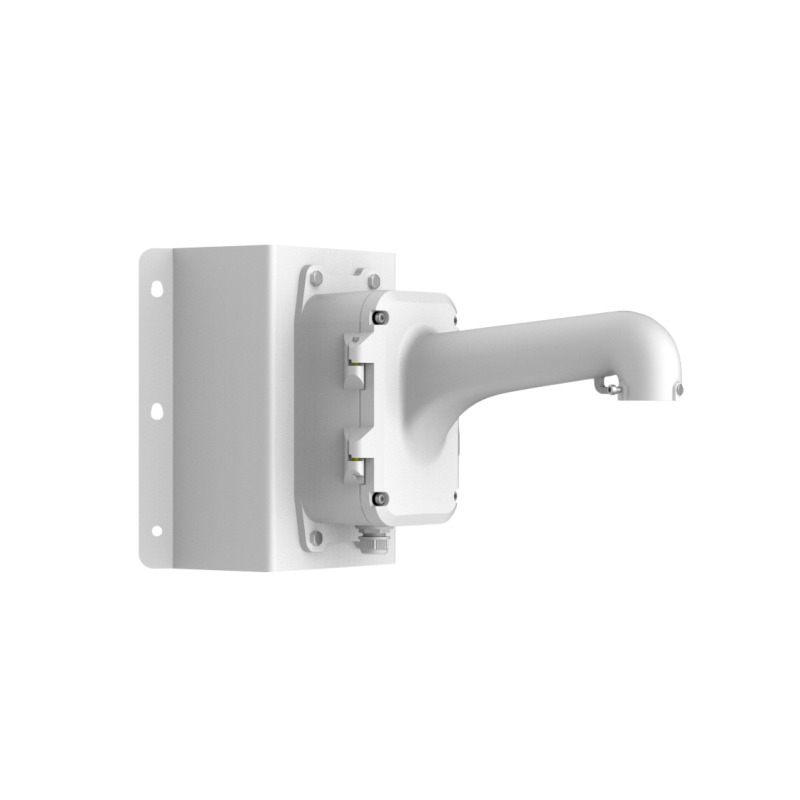 Montaje de Esquina con Caja de Conexión para Domos PTZ epcom y HIKVISION / Fabricado con Aleación de Aluminio y Acero image 2