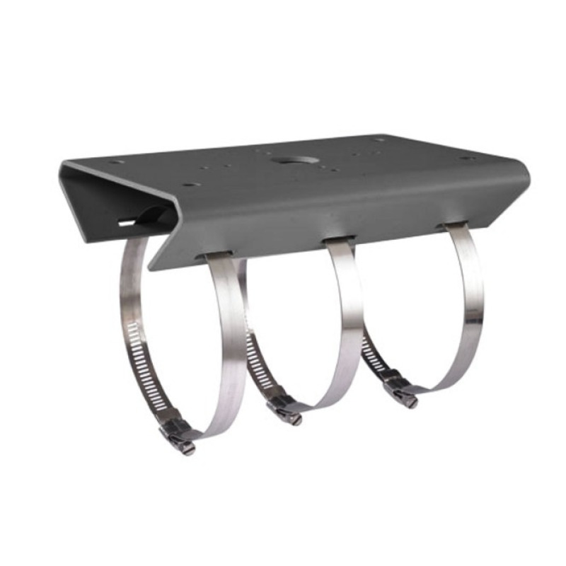 Montaje para Poste Vertical / Diametro de 400 a 600 mm / Acero Galvanizado SUS304 / Color Plateado