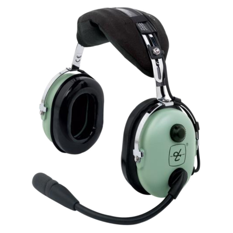 Auriculares de ala fija con atenuación de ruido pasivo para aviación general