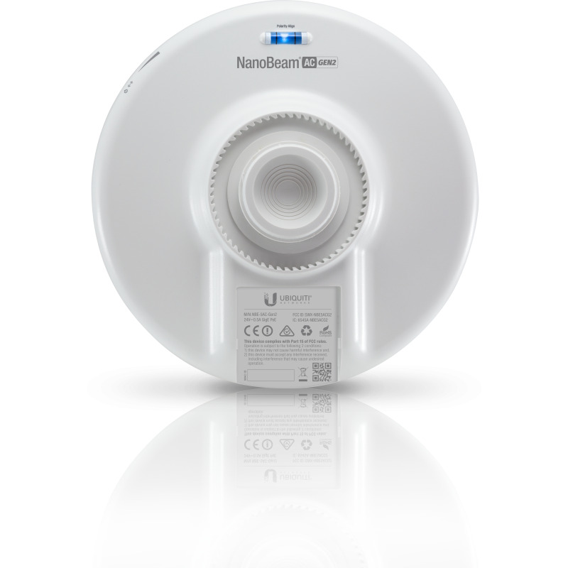 NanoBeam airMAX AC GEN2 CPE hasta 450 Mbps 5 GHz  5150  5875 MHz con antena integrada de 19 dBi image 13