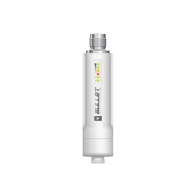 Radio airMAX BulletM2HP hasta 100 Mbps frecuencia de 2 GHz 2412  2472 GHz No incluye adaptador PoE