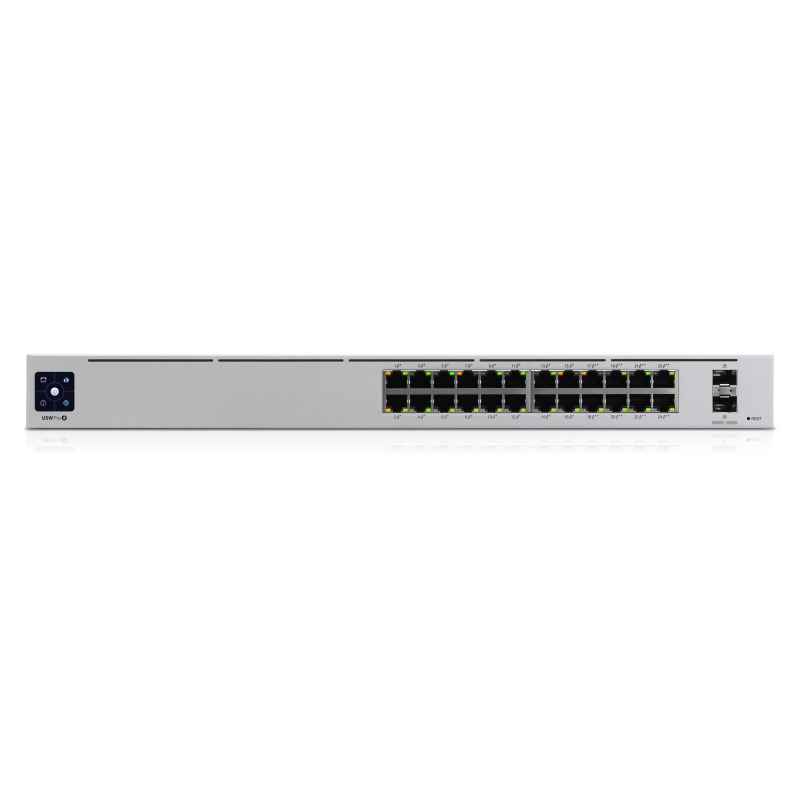 UniFi Switch USWPro24POE Gen2 con funciones capa 3 de 24 puertos PoE 8023at/bt  2 puertos 1/10G SFP 400W pantalla informativa image 5