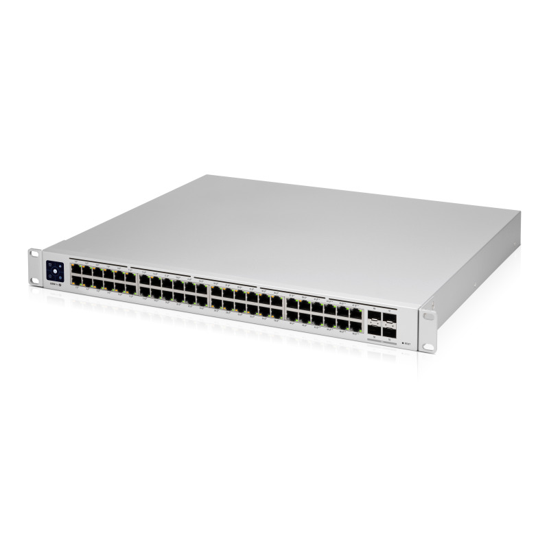 UniFi Switch USWPro48POE Gen2 Capa 3 de 48 puertos PoE 8023at/bt  4 puertos 1/10G SFP 600W pantalla informativa image 18