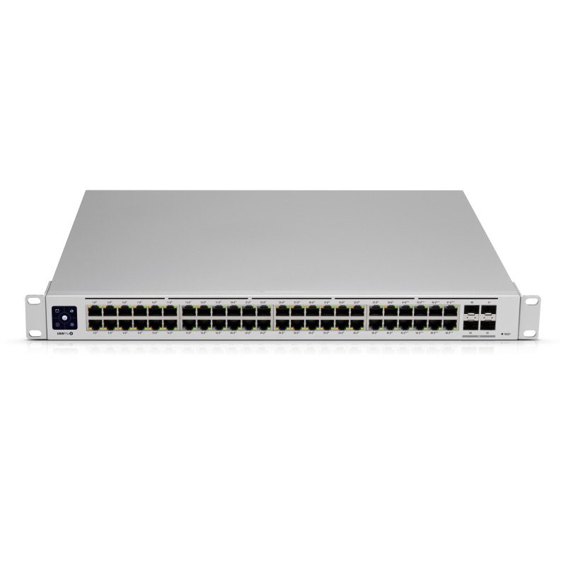 UniFi Switch USWPro48POE Gen2 Capa 3 de 48 puertos PoE 8023at/bt  4 puertos 1/10G SFP 600W pantalla informativa image 20