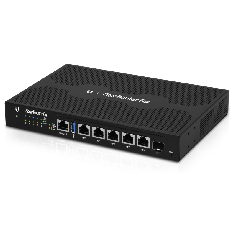 EdgeRouter 6 PoE pasivo 24 V con 5 puertos 10/100/1000 Mbps  1 puerto SFP con funciones avanzadas de ruteo image 2