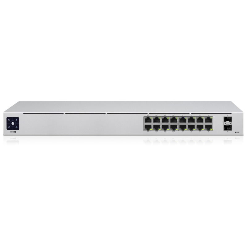 UniFi Switch USW16POE Gen2 Capa 2 de 16 puertos 8 puertos PoE 8023af/at  8 puertos Gigabit  2 puertos 1G SFP 42W pantalla informativa image 20