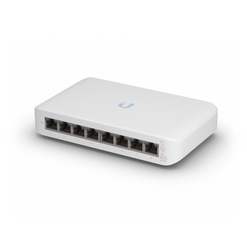 Switch UniFi Lite Administrable PoE de 8 Puertos 10/100/1000 Mbps 4 puertos 8023af/at 52 W