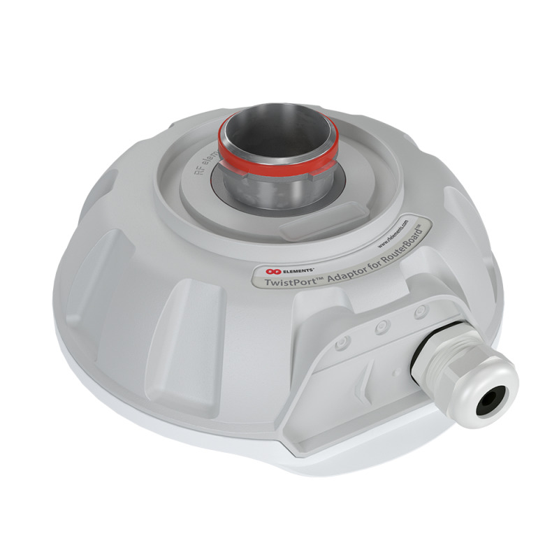 Adaptador TwistPort de metal para tablillas MikroTik modelos RBM11G RB91x RB71x y RB411L rango de operación 51806400 MHz