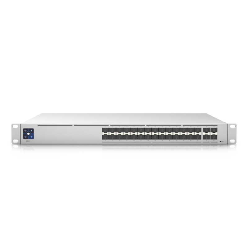 UniFi Switch PRO Aggregation Capa 3 para fibra óptica con 28 puertos SFP 10G y 4 puertos SFP28 25G pantalla informativa image 5