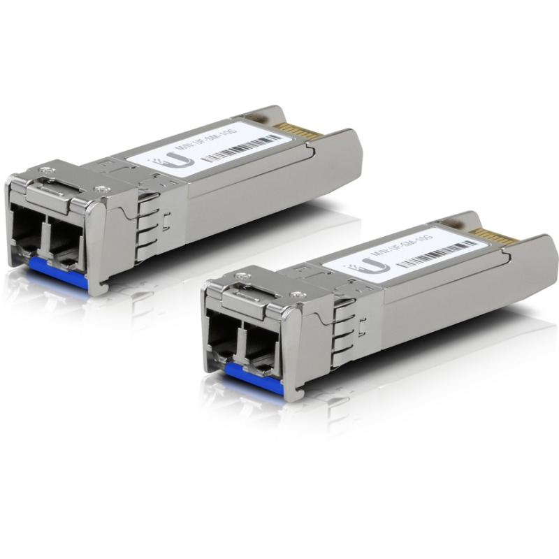 UFiber Módulo SFP 10G transceptor MiniGibic MonoModo 10 Gbps distancia 10 km conectores LC 2 hilos duplex paquete de 2 piezas