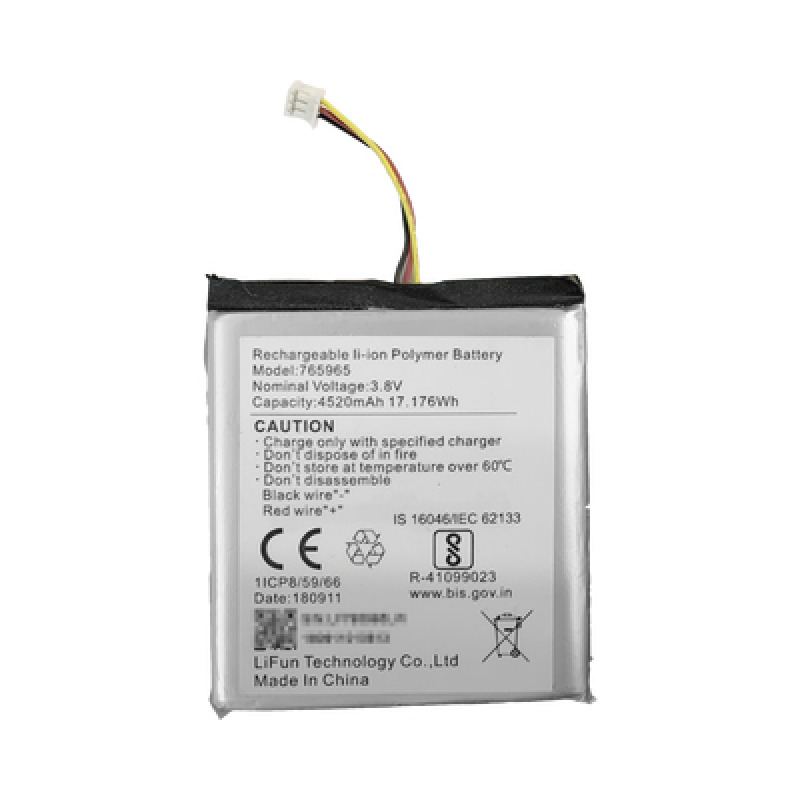 Batería de Respaldo para Panel de Alarma Hikvision / 4520 mAh / Compatible con Paneles AX PRO  AX HUB  Hibrido Versión 1 DSPHA64W4P y Repetidor AX PRO  DSPR1WB