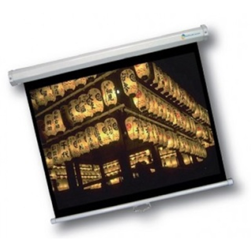 PANTALLA MULTIMEDIA SCREEN MSC-244 BCO 136 DIAGONAL FORMATO 1:1 COLOR BLANCO MATE P/COLGAR MANUAL