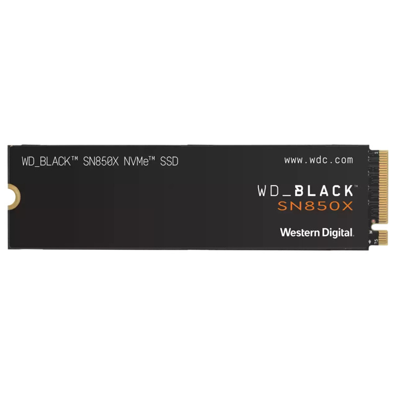 UNIDAD DE ESTADO SOLIDO SSD INTERNO WD BLACK SN850X 2TB M.2 2280 NVME PCIE GEN4 X4 LECT.7300MB/S ESCRIT.6600MB/S TBW 1200 WDS200T2X0E
