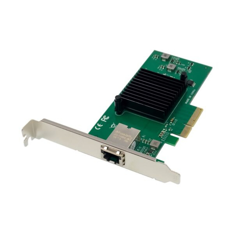 ADAPTADOR X-MEDIA XM-NA6810 PCI Express 3.0x4 CON 1 PUERTO RJ45 Gigabit/Megabit HASTA 10Gbps LED INDICADOR DE ENLACE