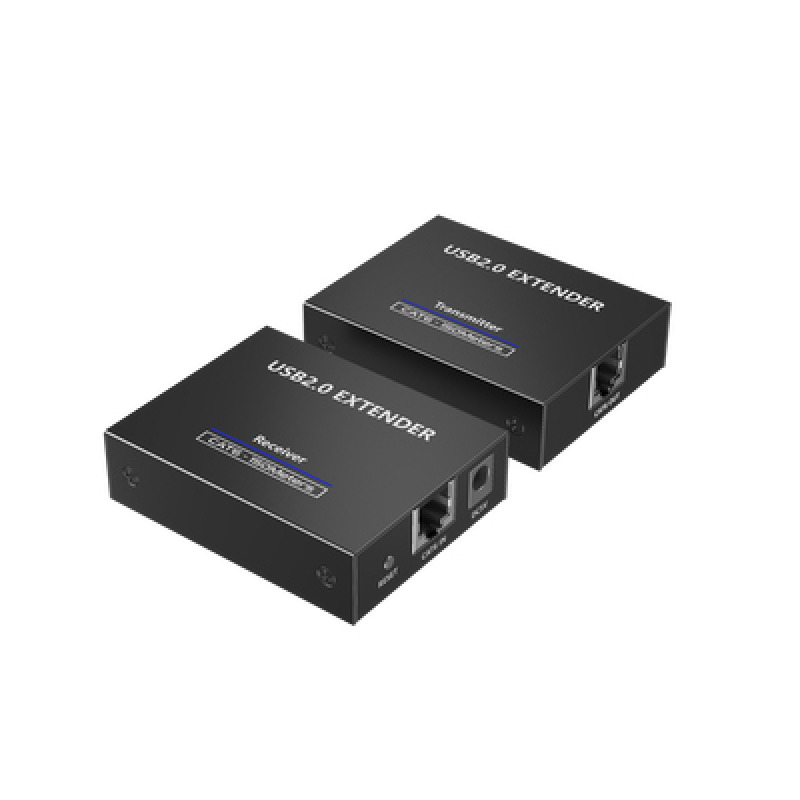 Kit EXTENSOR USB 20 de 4 Puertos para Distancias de Hasta  150 m / Soporta USB 20 USB 11 y USB 10 / UTP Cat 5e/6/6a/7 / Soporta Switch Gigabit / Ideal para Cámaras WEB Impresoras Escáner Memorias Mouse etc