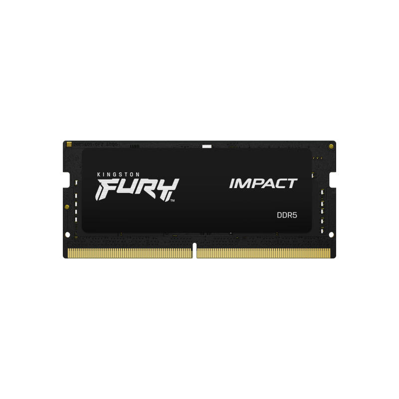 MEMORIA RAM KINGSTON SODIMM DDR5 16GB 4800MT/S FURY IMPACT BLACK CL38 262PIN 1.1V C/DIFUSOR DE CALOR P/LAPTOP KF548S38IB-16 image 2