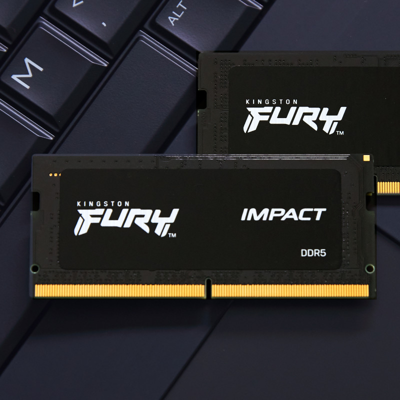 MEMORIA RAM KINGSTON SODIMM DDR5 16GB 4800MT/S FURY IMPACT BLACK CL38 262PIN 1.1V C/DIFUSOR DE CALOR P/LAPTOP KF548S38IB-16 image 7