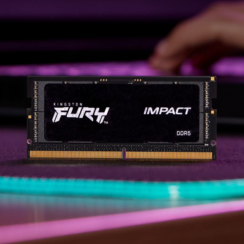 MEMORIA RAM KINGSTON SODIMM DDR5 16GB 4800MT/S FURY IMPACT BLACK CL38 262PIN 1.1V C/DIFUSOR DE CALOR P/LAPTOP KF548S38IB-16 image 9