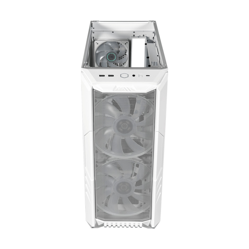 GABINETE COOLER MASTER MASTERBOX HAF 500/BLANCO/MIDI TOWER/MICRO-ATX/VENTANA ARGB.