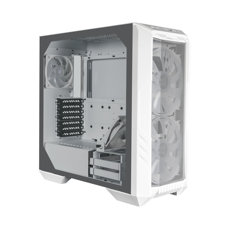 GABINETE COOLER MASTER MASTERBOX HAF 500/BLANCO/MIDI TOWER/MICRO-ATX/VENTANA ARGB. image 4