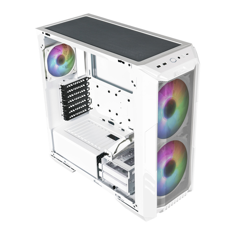 GABINETE COOLER MASTER MASTERBOX HAF 500/BLANCO/MIDI TOWER/MICRO-ATX/VENTANA ARGB. image 7