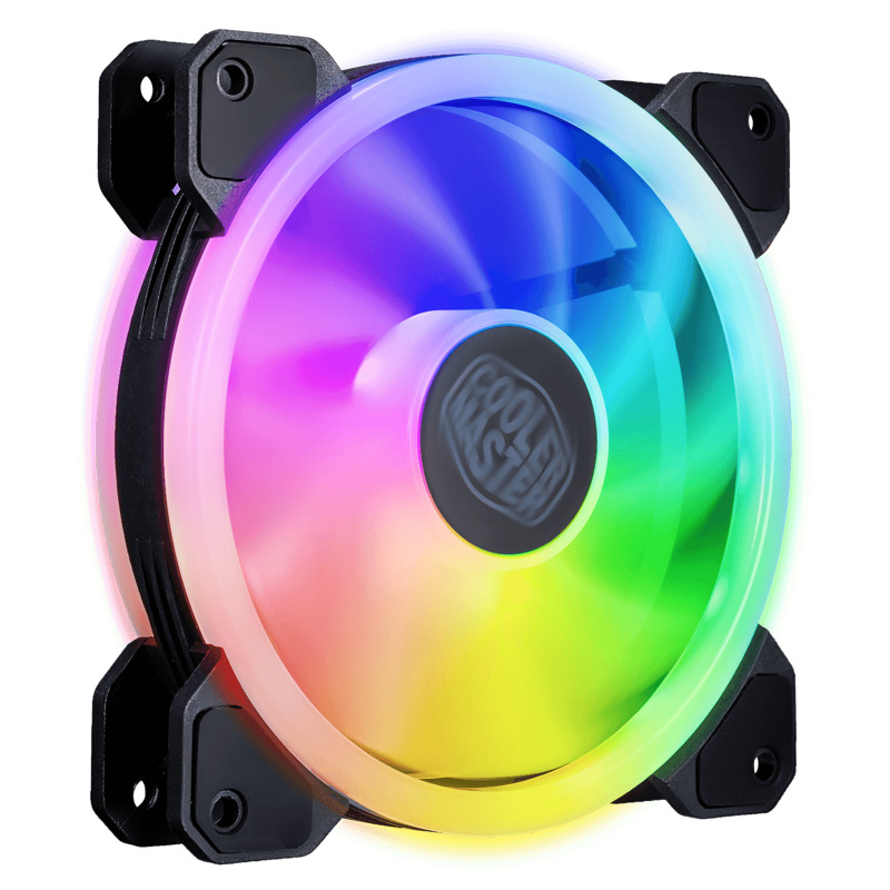 VENTILADOR COOLER MASTER MASTERFAN MF120/ NEGRO/ ARGB/GAMER