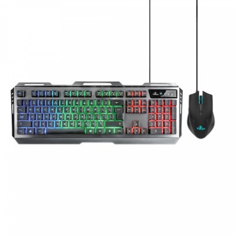 TECLADO Y MOUSE YEYIAN (YKP-20706) GAMING, PHOENIX SERIES 3000, ALAMBRICO, USB, NEGRO