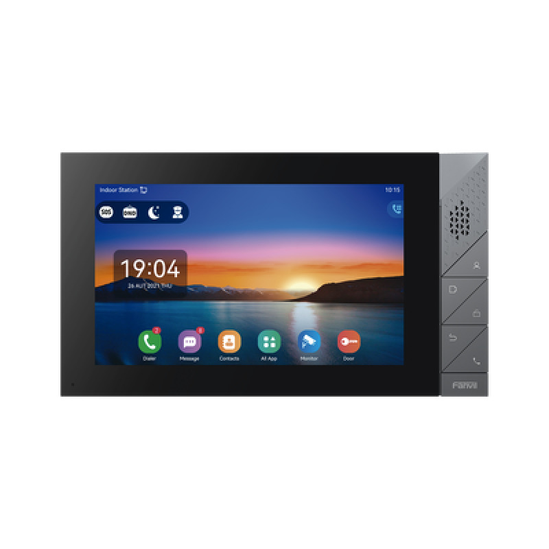 Monitor IP/SIP para interior con Android WiFi Bluetooth pantalla táctil de 7 audio de 2 vías PoE 8 interfaces de entrada de alarma image 4