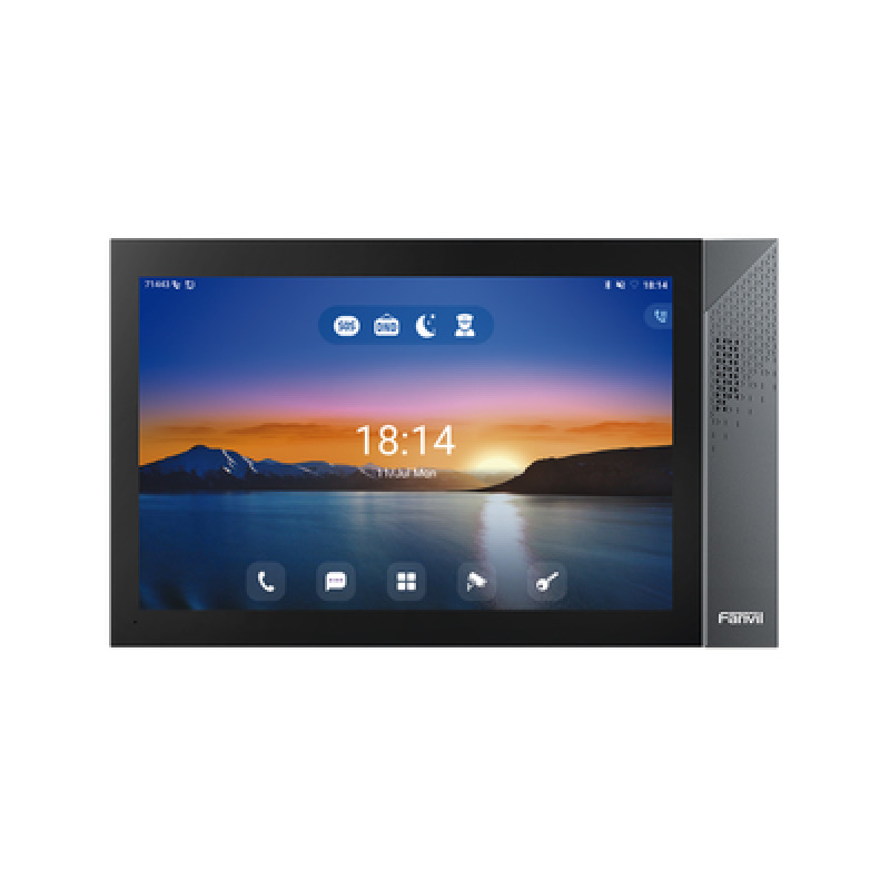 Monitor IP/SIP para interior con Android WiFi Bluetooth Pantalla táctil de 101 audio de 2 vías PoE 8 interfaces de entrada de alarma image 3