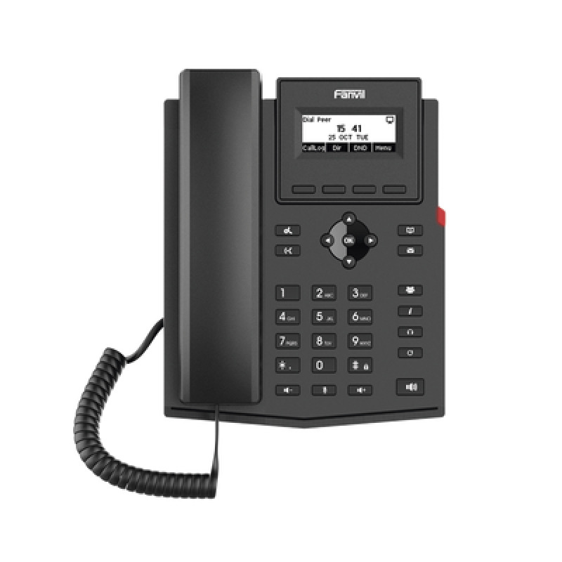 Teléfono IP empresarial para 2 lineas SIP con pantalla LCD Códec Opus conferencia de 3 vías PoE