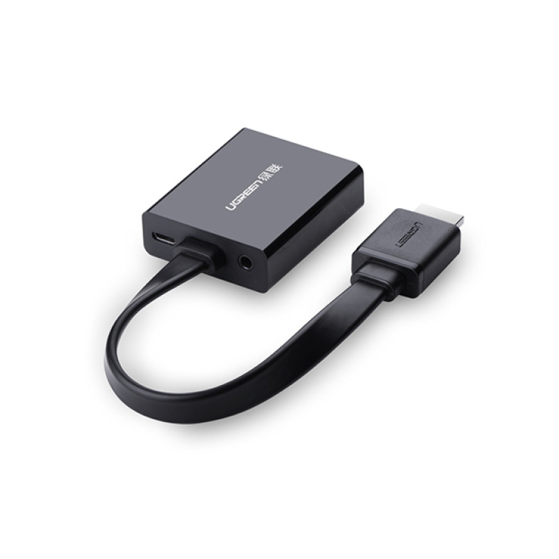 Adaptador HDMI a VGA / Resolución 1080P / Audio 35mm / Con Puerto Micro USB para Alimentación / Plug   Play / No Requiere Controlador / ABS / Flexible y Duradero image 3