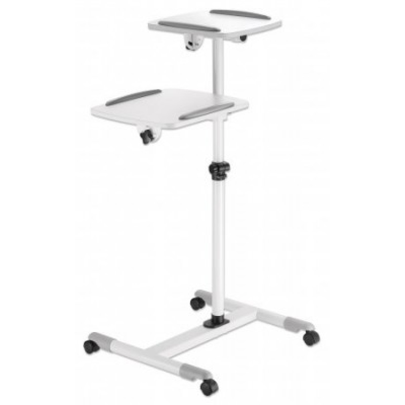 SOPORTE PROYECTOR,MANHATTAN,461726, TIPO CARRO 10KG, DOS BANDEJAS PARA 10KG C/UNA, PARA PROYECTORES Y LAPTOPS
