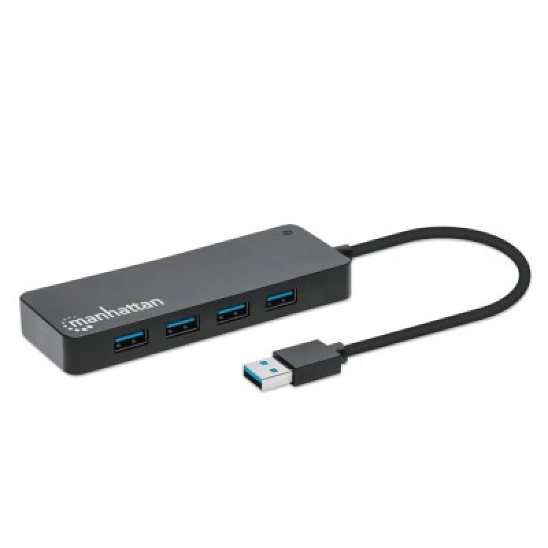 HUB USB,MANHATTAN,168403, V3.2  7 PTOS A SIN FUENTE, 5GBPS