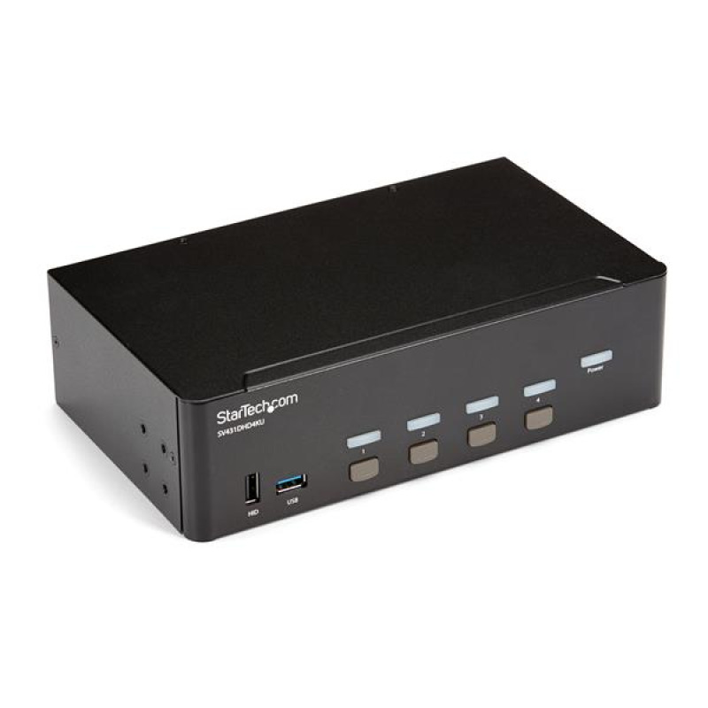 SWITCH CONMUTADOR KVM DE 4 PUERTOS HDMI - 4K DE 30HZ - DE PANTALLA DOBLE - STARTECH.COM MOD. SV431DHD4KU