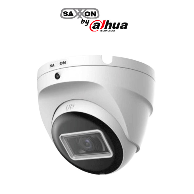 SAXXON SUA-HAC-T20M-0280B- Cámara Turret de 2 Megapíxeles 1080P/ Lente de 2.8 mm con Apertura de Hasta 100°/ Cámara Metálica